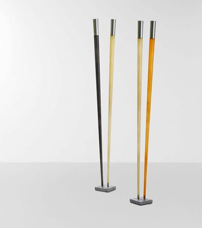 Due Lampade da Terra Mod. Bamboo