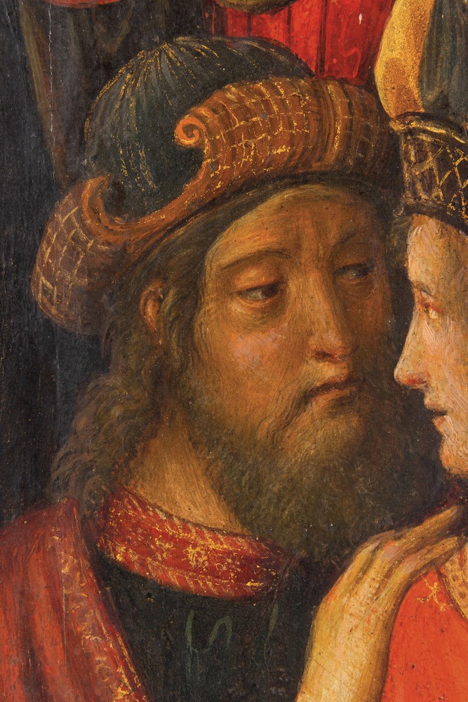Maestro di Marradi (documentato in Italia tra il 1498 e il 1513) L'arrivo dei Magi a Betlemme