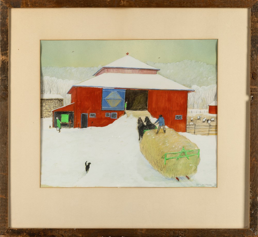 William Kurelek - A Grey Winter Day in The Central Provinces