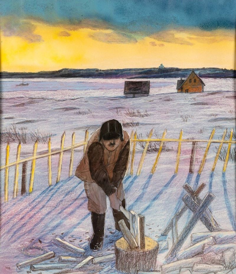 William Kurelek - Early Winter's Morning in The Maritimes