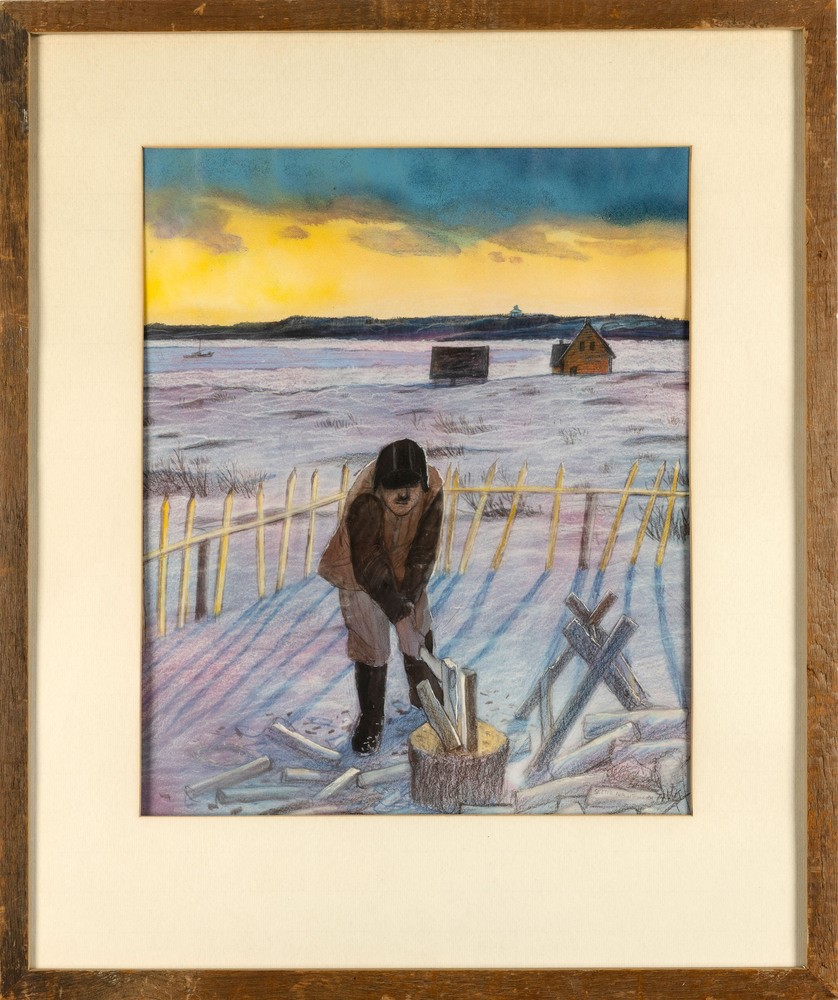 William Kurelek - Early Winter's Morning in The Maritimes