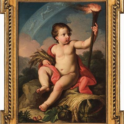 Scuola Veneta del XVIII Secolo Allegorie Dell’autunno e Dell’estate