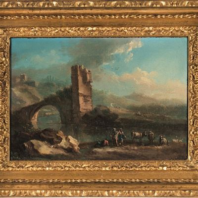 Paesaggio con Pastori e Rovine