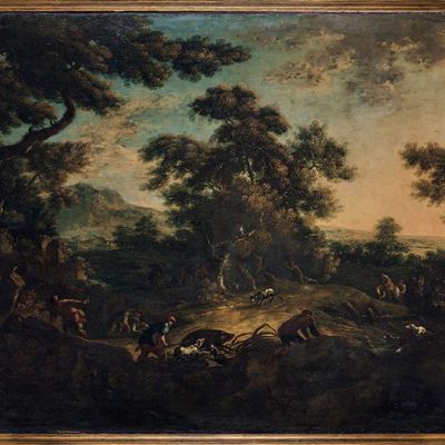 Paesaggio con Caccia al Cinghiale