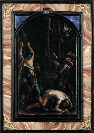 Scuola del XVII Secolo la Flagellazione di Cristo