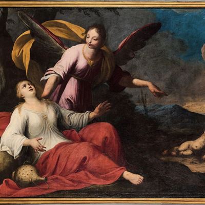 Scuola del XVII Secolo Ester e L'angelo