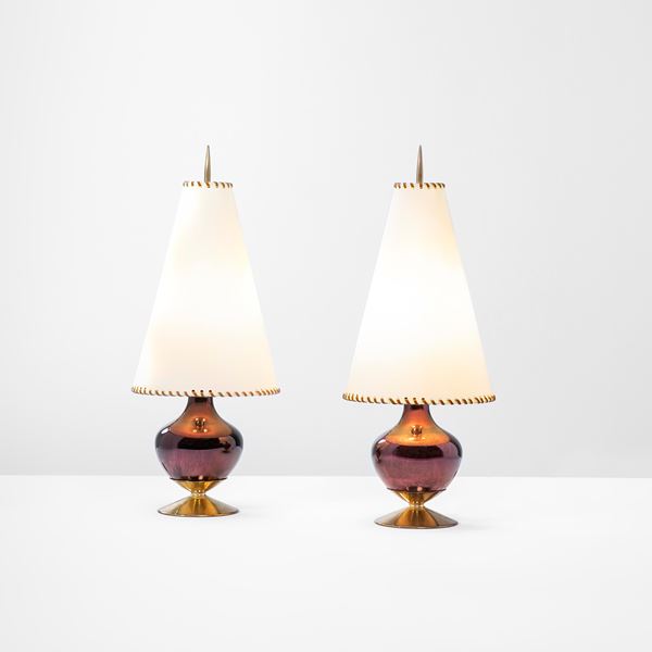 Pietro Chiesa - Due lampade da tavolo