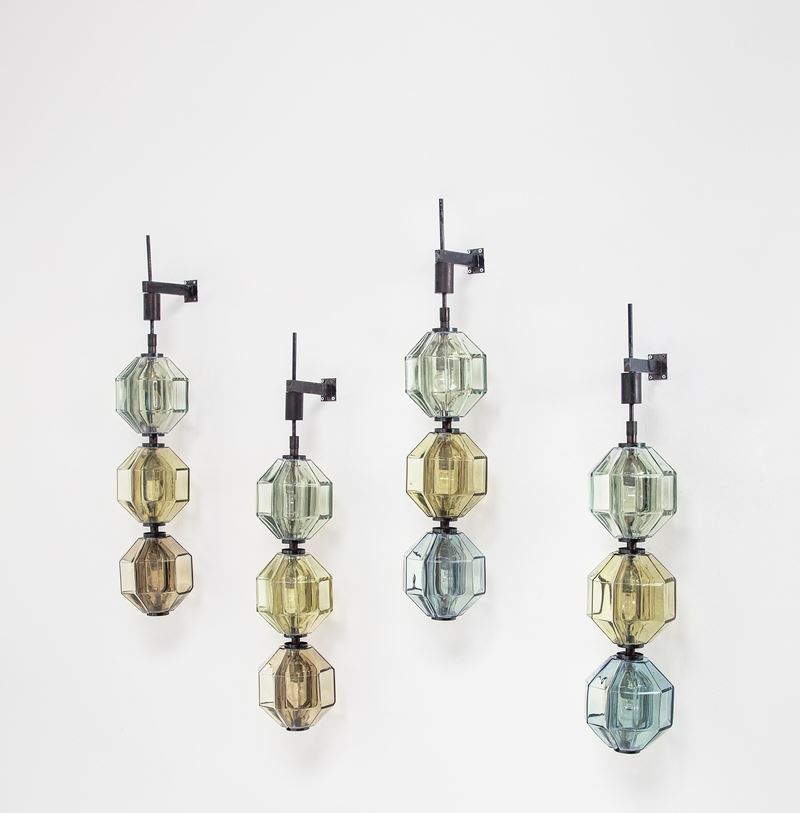 Vinicio Vianello : Quattro lampade a parete  - Auction Fine Design - Cambi Casa d'Aste