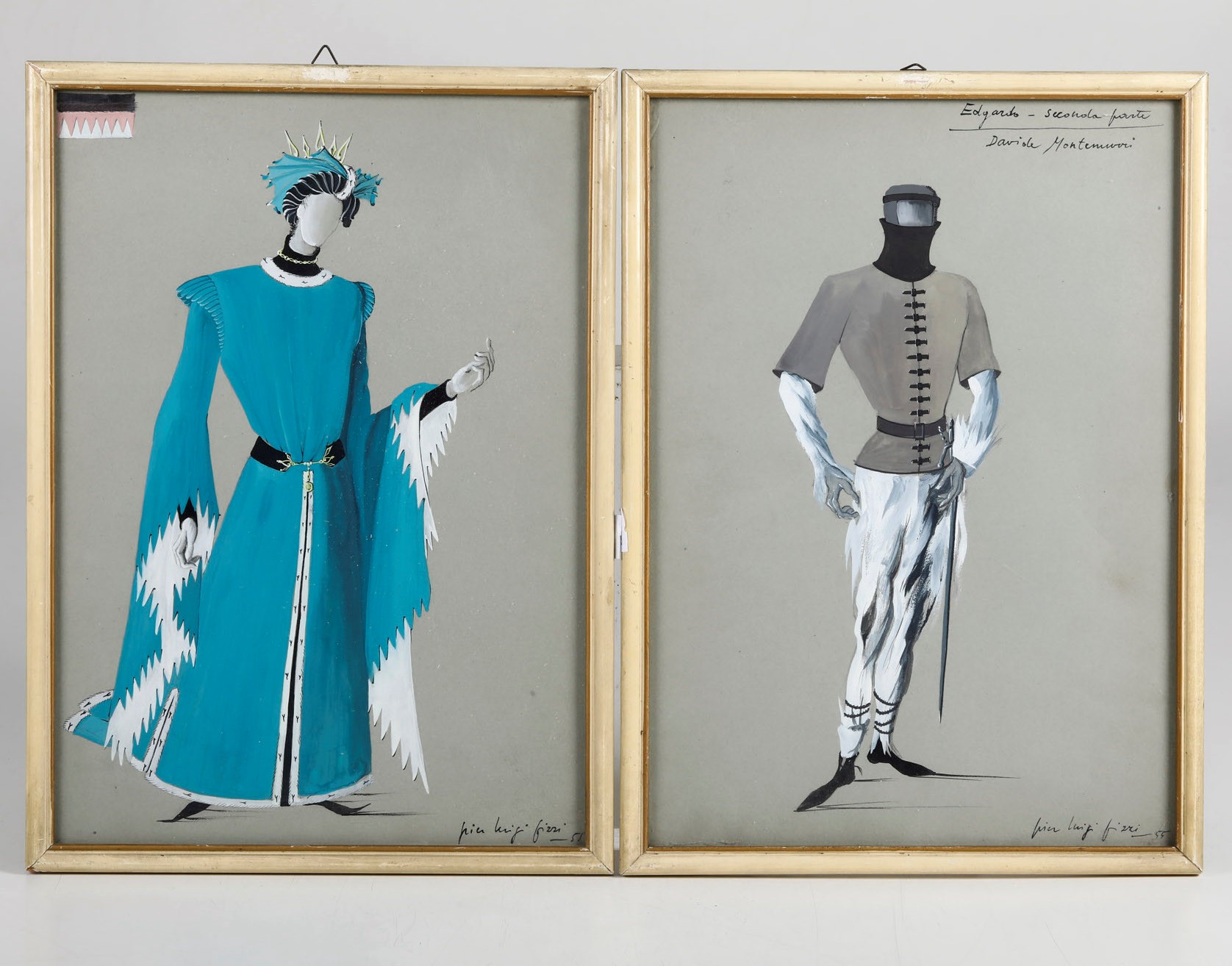 Pierluigi Pizzi. Bozzetti Teatrali per i Costumi di Scena del del Re Lear