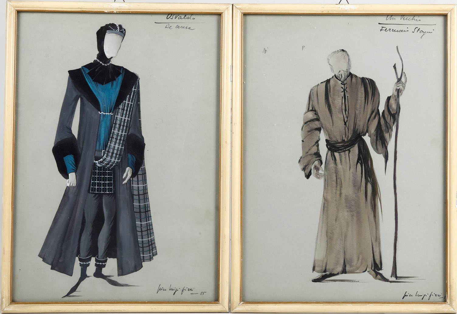 Pierluigi Pizzi. Bozzetti Teatrali per i Costumi di Scena del del Re Lear