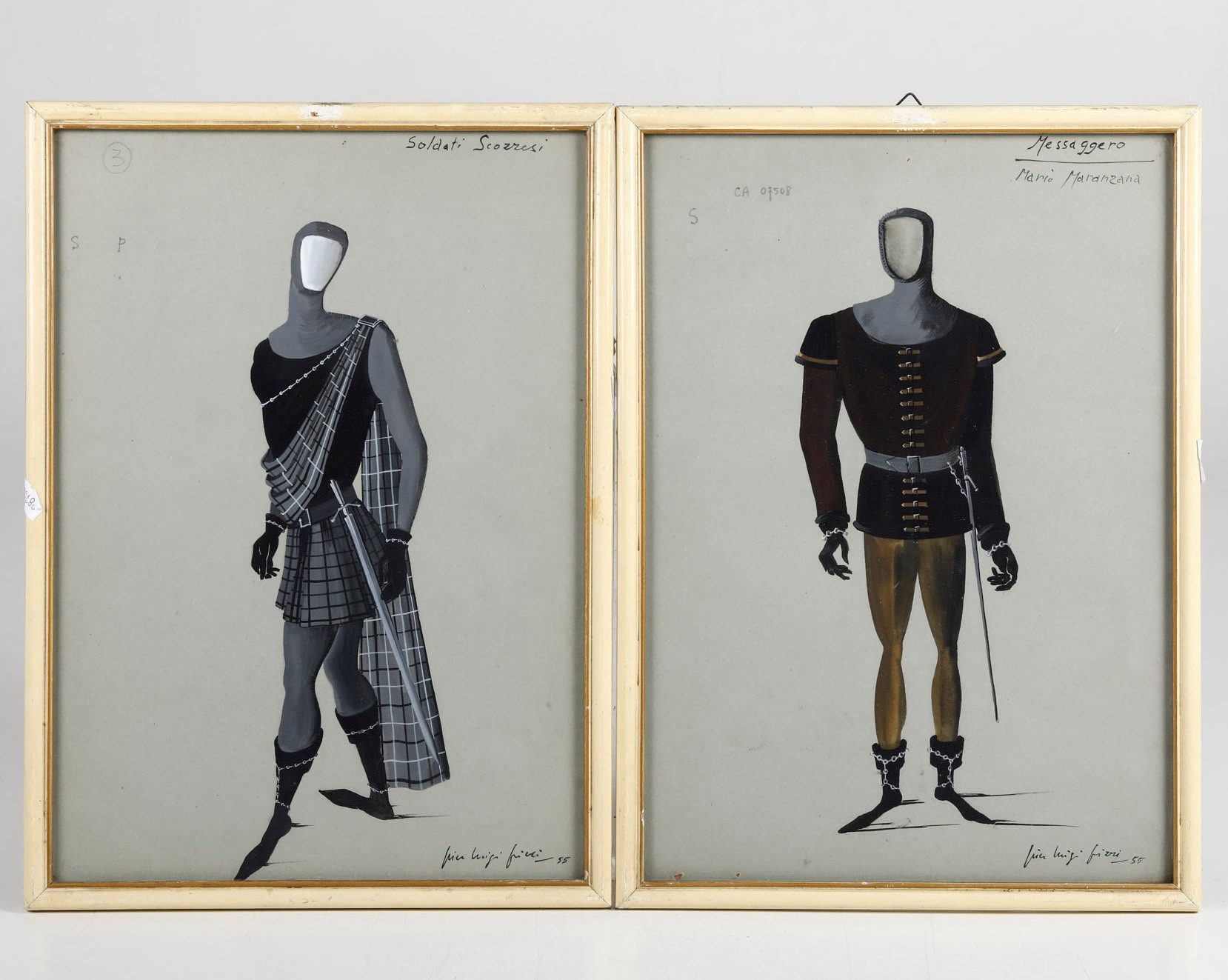 Pierluigi Pizzi. Bozzetti Teatrali per i Costumi di Scena del del Re Lear