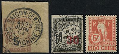 1904/1908, Indochina, Postage Due Stamps