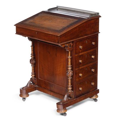 Scrittoio Davenport in Legno. Inghilterra XIX Secolo