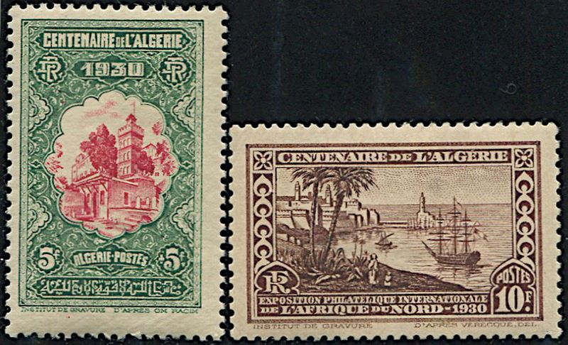 1930, Algeria, “Centenario dell’Algeria francese”  - Auction Philately - Cambi Casa d'Aste