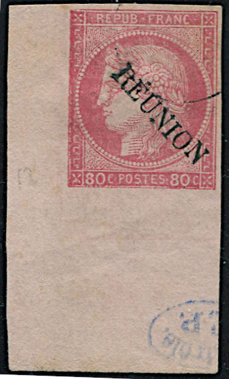 1891, Reunion, 80 cents rose  - Auction Philately - Cambi Casa d'Aste