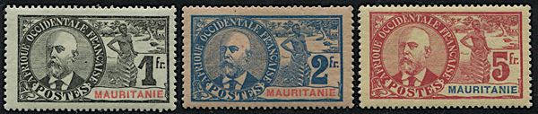 1906, Mauritanie, complete set of 16