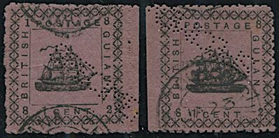 1882, British Guiana, 1 Cents Lil Rose