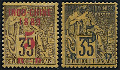 1889, Indochina, 2 Values