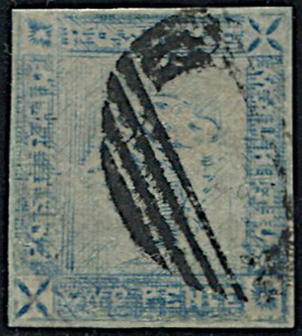1859, Mauritius, 2 d. blue