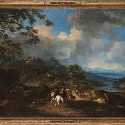 Paesaggio con Cavalieri