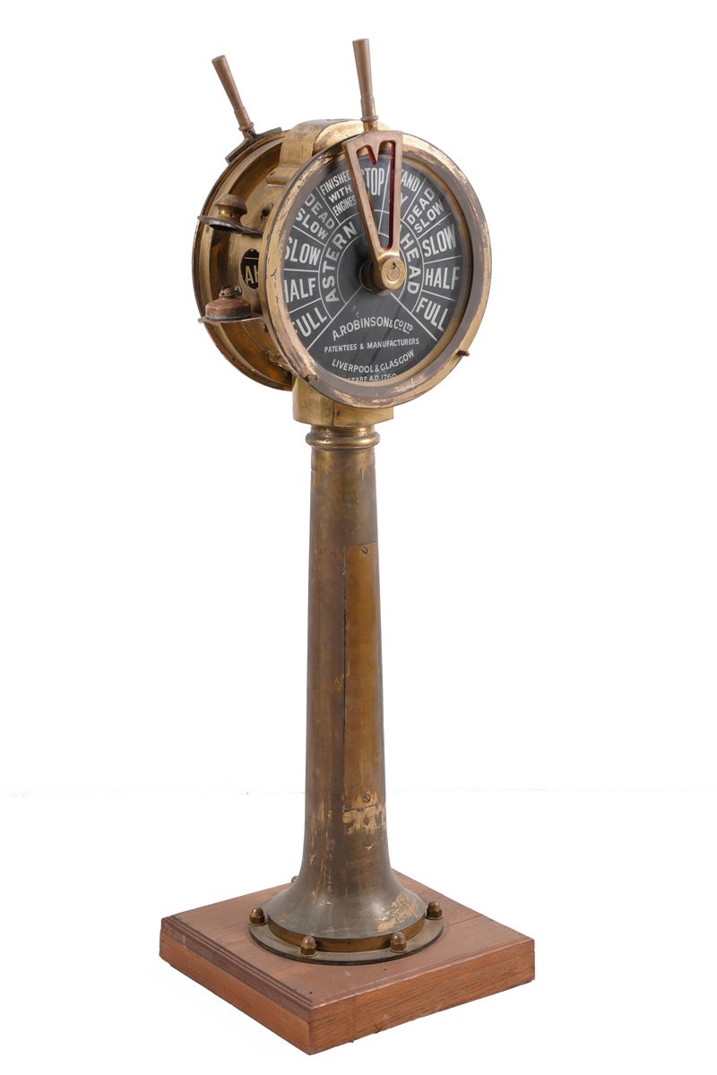 Telegrafo di macchina. A. Robinson & C° Ltd Liverpool & Glasgow  - Auction Maritime Art - Cambi Casa d'Aste