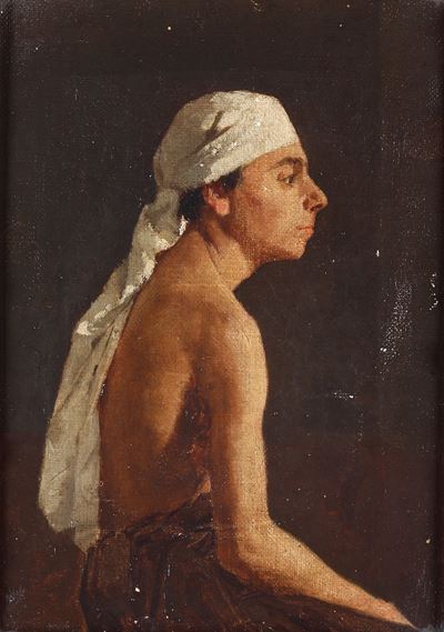 Pittore del XIX-XX Secolo Ritratto Maschile