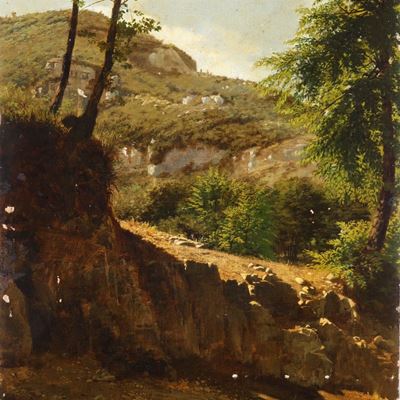 Pittore del XIX-XX Secolo Paesaggio Campestre