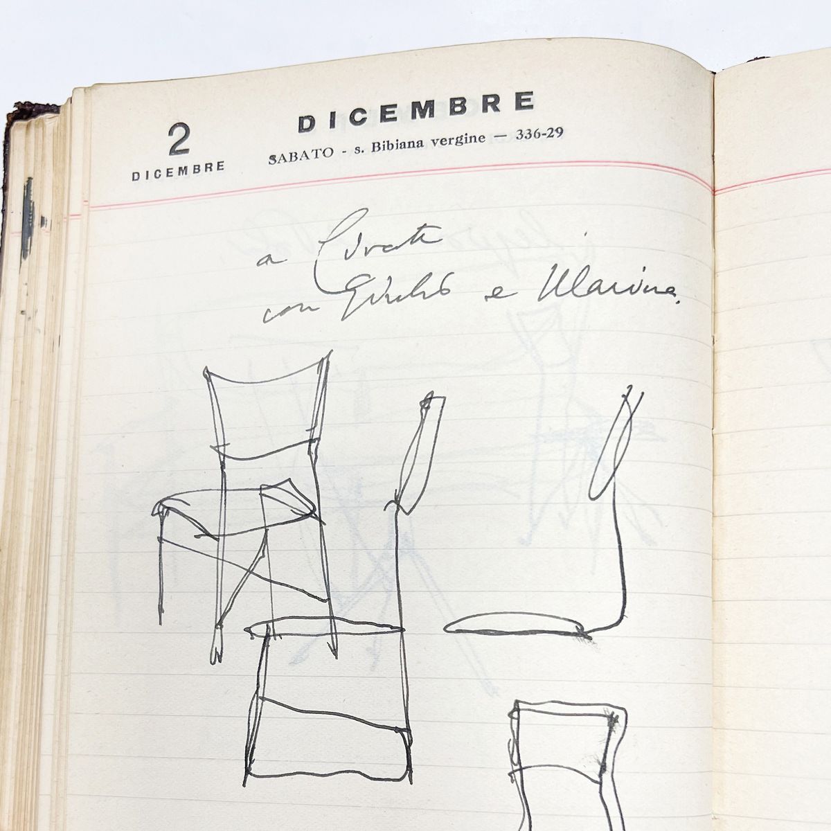 Gio Ponti - Agenda Personale Dell'anno 1950.