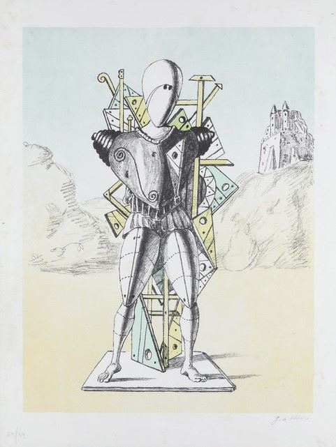 Giorgio De Chirico : Il trovatore  (1972)  - litografia - Asta Prints & Multiples  - Cambi Casa d'Aste