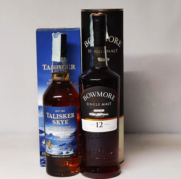 Bowmore Enigma 12 years, Talisker Skye, Scotch Whisky Single Malt Islay