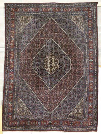 Tappeto Malayer, Persia, campo a rombi concentrici, metà XX secolo