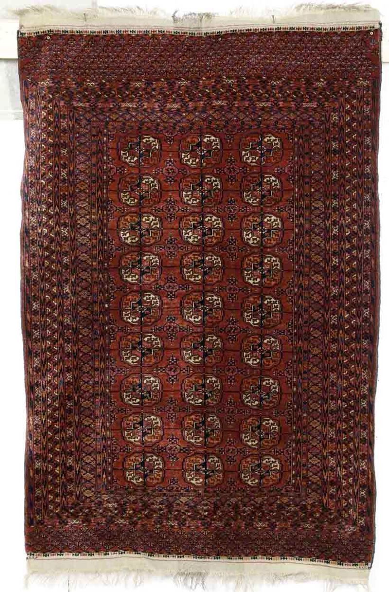 Tappeto turkmeno, XX secolo  - Auction Carpets - Cambi Casa d'Aste
