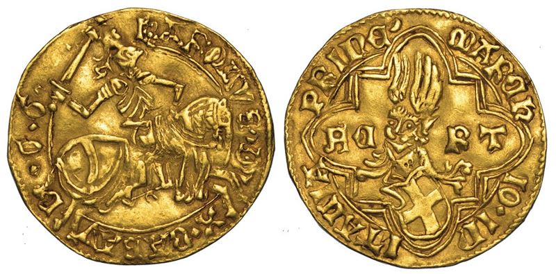DUCATO DI SAVOIA. CARLO I DI SAVOIA. IL GUERRIERO, 1482-1490. Ducato d’oro (I tipo). Cornavin.  - Asta Numismatica - II - Cambi Casa d'Aste