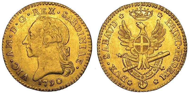 REGNO DI SARDEGNA. VITTORIO AMEDEO III DI SAVOIA, 1773-1796. Doppia Nuova 1790. Torino.  - Auction Numismatics - II - Cambi Casa d'Aste