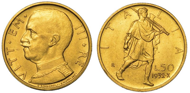 REGNO D'ITALIA. VITTORIO EMANUELE III DI SAVOIA, 1900-1946. 50 Lire 1932/A. X. Littore.  - Asta Numismatica - II - Cambi Casa d'Aste