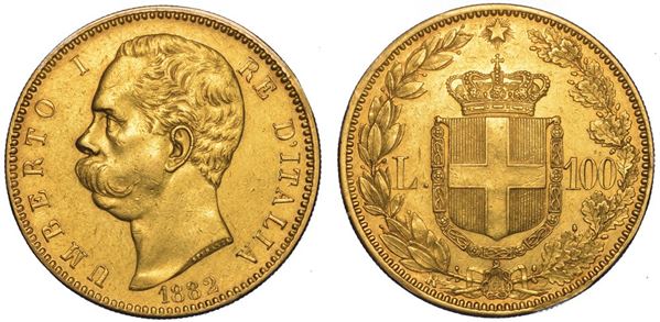 REGNO D'ITALIA. UMBERTO I DI SAVOIA, 1878-1900. 100 Lire 1882.