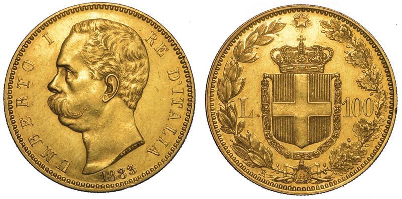 REGNO D'ITALIA. UMBERTO I DI SAVOIA, 1878-1900. 100 Lire 1883.  - Asta Numismatica - II - Cambi Casa d'Aste