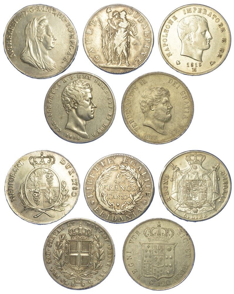 AREA ITALIANA ED ESTERA. Lotto di 51 monete.  - Asta Numismatica - II - Cambi Casa d'Aste
