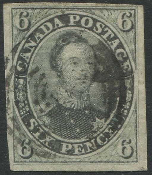 1852/57, Canada, 6d. slate-violet  - Auction Postal History and Philately - Cambi Casa d'Aste