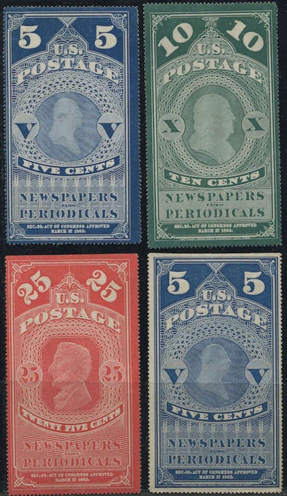 1875/81, United States, Newspaper stamps