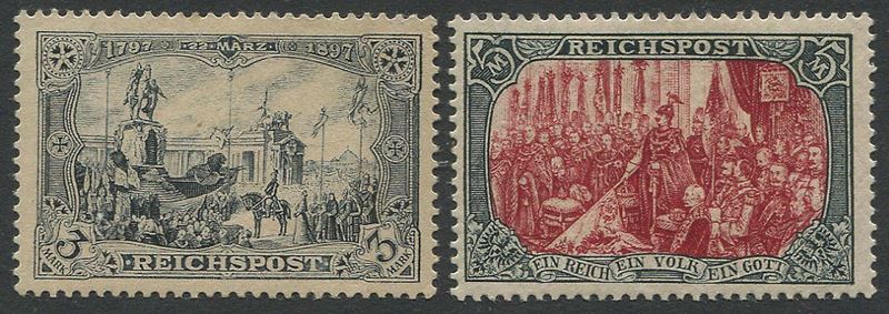 1900, Germania Reich, alti valori, “Reichpost”  - Asta Storia Postale e Filatelia - Cambi Casa d'Aste