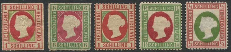 1867/73, Heligoland, le prime due emissioni  - Asta Storia Postale e Filatelia - Cambi Casa d'Aste