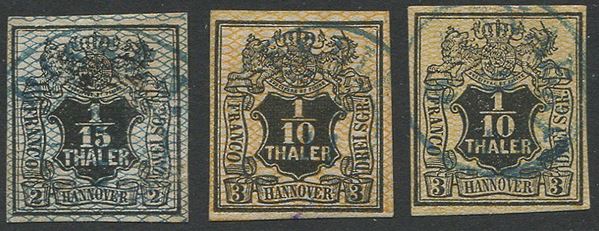 1856/57, Hannover, “fondo a losanghe colorate”