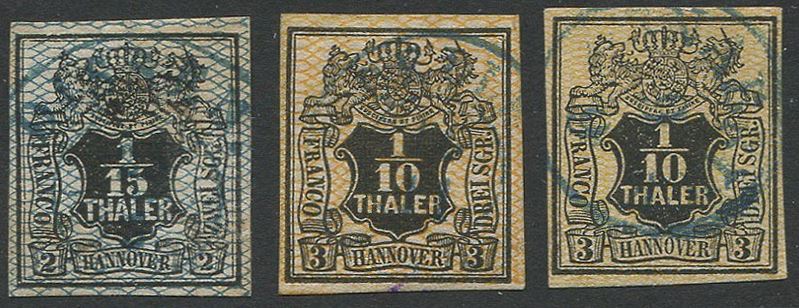 1856/57, Hannover, “fondo a losanghe colorate”  - Auction Postal History and Philately - Cambi Casa d'Aste