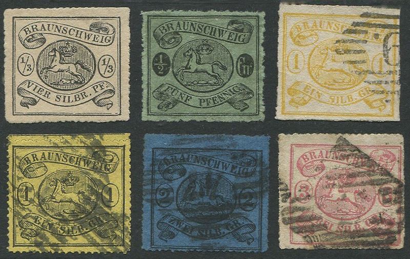 1864, Brunswick, “perforati ad arco”,  - Asta Storia Postale e Filatelia - Cambi Casa d'Aste