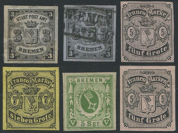 1855/63, Brema, “stemma”, prima serie