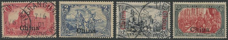 1900, Cina, Ufficio Tedesco, francobolli di Germania soprastampati “China”  - Asta Storia Postale e Filatelia - Cambi Casa d'Aste