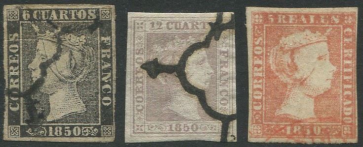 1850, Spagna, Isabella II  - Asta Storia Postale e Filatelia - Cambi Casa d'Aste