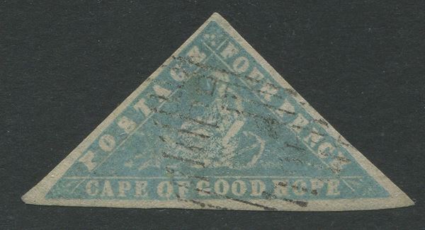 1861, Cape of Good Hope, 4 d. pale milky blue