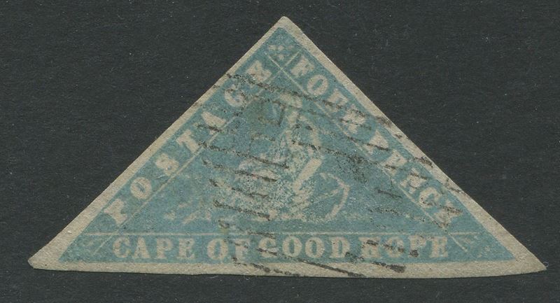 1861, Cape of Good Hope, 4 d. pale milky blue  - Auction Postal History and Philately - Cambi Casa d'Aste